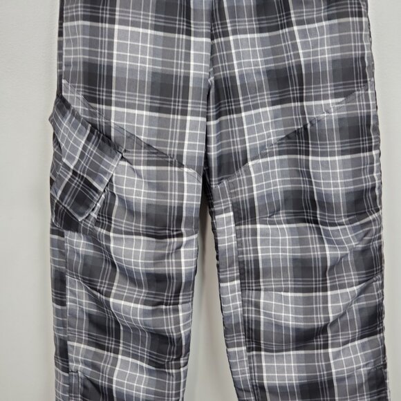 Athletech Kids Gray Black White Plaid Winter Snowpants Size XL (14/16) - Picture 3 of 16